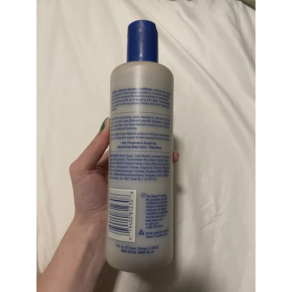 NEW Vintage Suave Naturals Lavender Hair Conditioner 15‎ oz 443 Ml